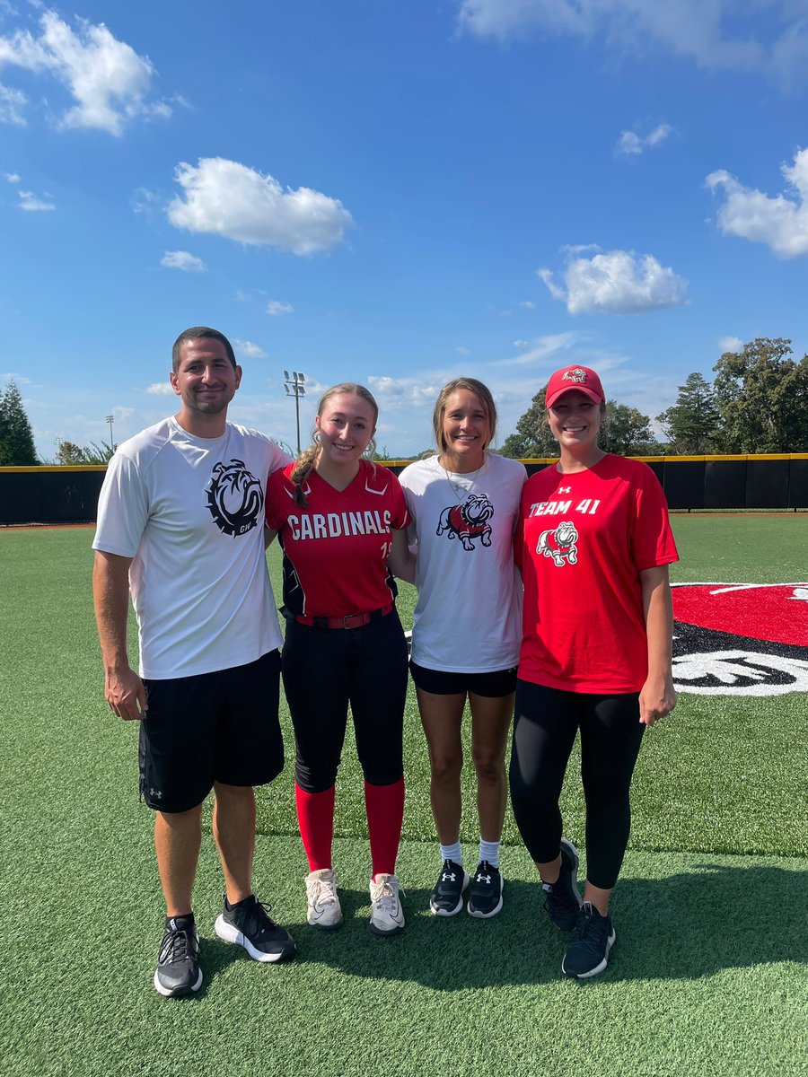 So glad to be back at <a href="/GWUSoftball/">Gardner-Webb Softball</a> !! Thank you to <a href="/baileywigness/">Bailey Wigness</a> <a href="/mackzuppas/">Mackenzi Steele Zuppas</a> <a href="/NickPuglisi/">Nick Puglisi</a> for having me back. I had a great time and I can’t wait to be back again soon! <a href="/Cardinalsphelix/">Carolina Cardinals National- Phelix</a> <a href="/Lknsoftball/">LNHS Softball</a>