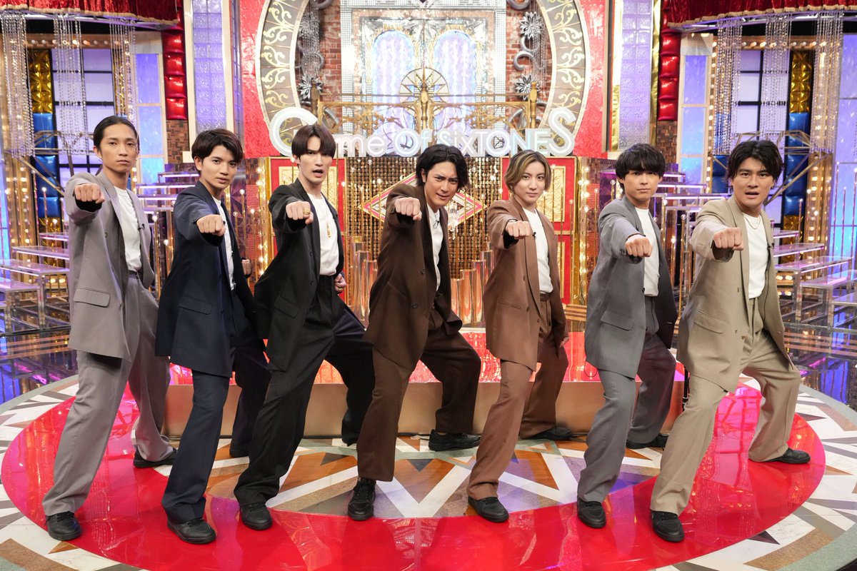 GoldenSixTONES's tweet photo. ／
#ゲースト 放送中🎮💎
＼

ここからは #SixTONES と縁の深い
#間宮祥太朗 さんと新感覚ゲーム対決❤️‍🔥

そいやそいや！🤛 &amp;
キメ顔にらめっこ４連発！

ﾘｱﾙﾀｲﾑ配信📡https://t.co/QWedbAyN8j 
#GameofSixTONES https://t.co/AsWjnK0gxe