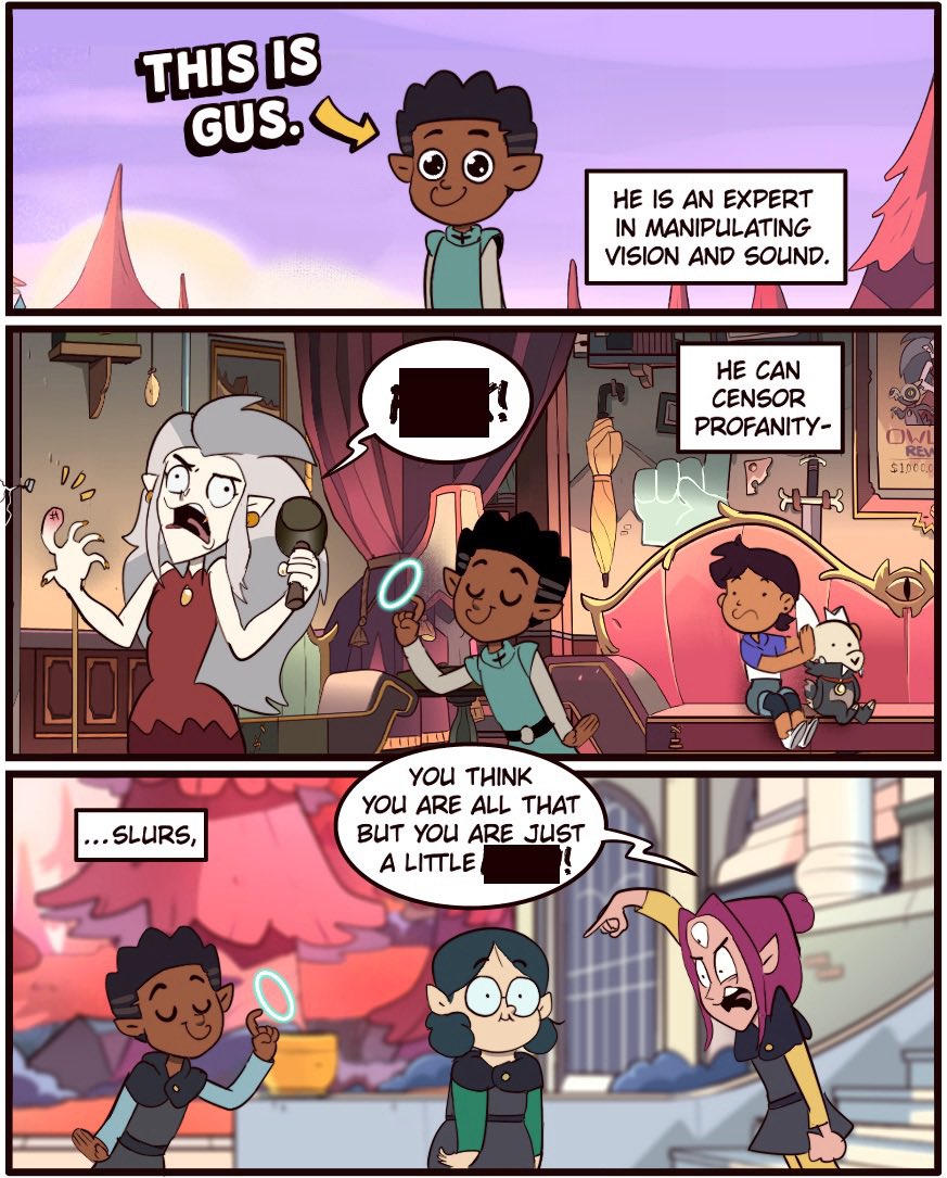 MoringmarkMark's tweet photo. Censorship #TheOwlHouse #toh https://t.co/PM0ADGUfoZ