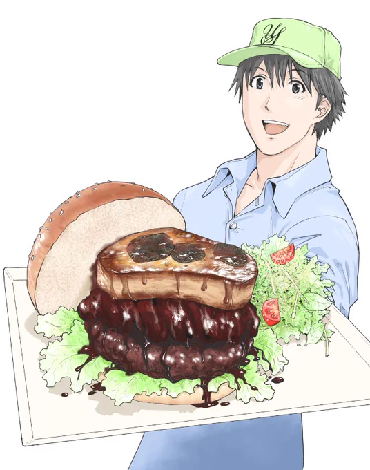 過去絵。本日のバーガー 