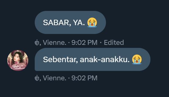 Nggak tega sama Kak Vienne, beliau malam ini mendadak jadi Vienne Lenggogeni Faruk Halilintar.
