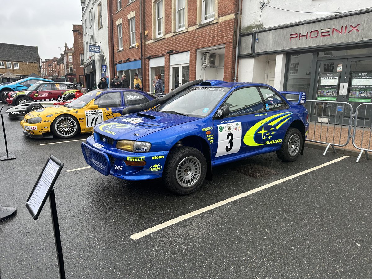 Tankslider's tweet photo. Motorsport royalty on the stage in the centre of Banbury #prodrive40 https://t.co/e4FTf4AYzX
