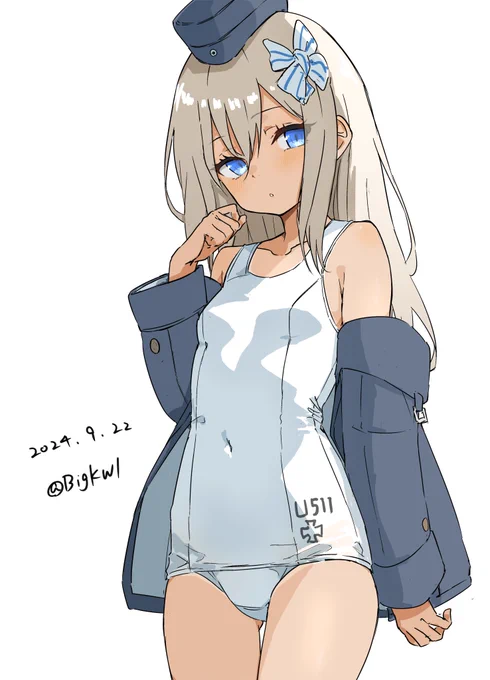 u-511#艦これ版深夜の真剣お絵描き60分一本勝負 #艦これ版真剣お絵描き60分一本勝負_20240922 