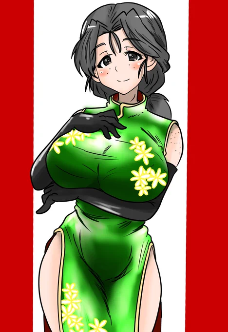 #週末ガルパンお絵描き120分一本勝負#週末ガルパンお絵描き120分一本勝負20240922チャイナドレスぴよたん 