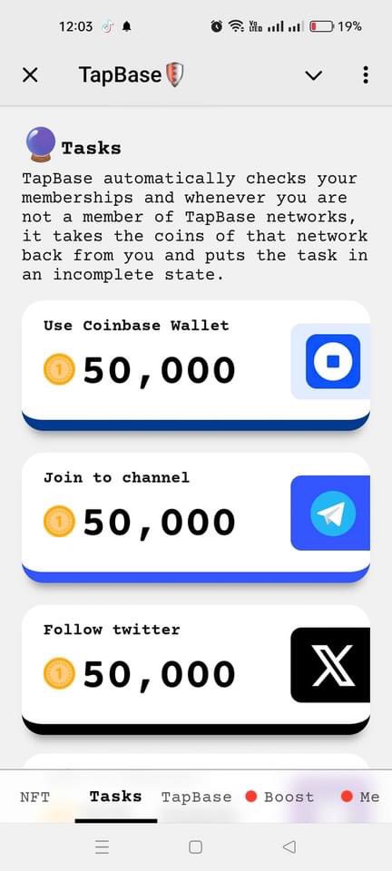 namnv080808's tweet photo. 💎 Con TAP hệ BASE đầu tiên khả năng lên sàn COINBASE được OGS follow.

Link ở CMT nhé anh em.

✔️ Hoàn thành các nhiệm vụ mục Tasks
✔️ Lấy link ref giới thiệu bạn bè kiếm thêm điểm.
Links: https://t.co/NNiW4QqOzs https://t.co/t6Hz6v3uiz