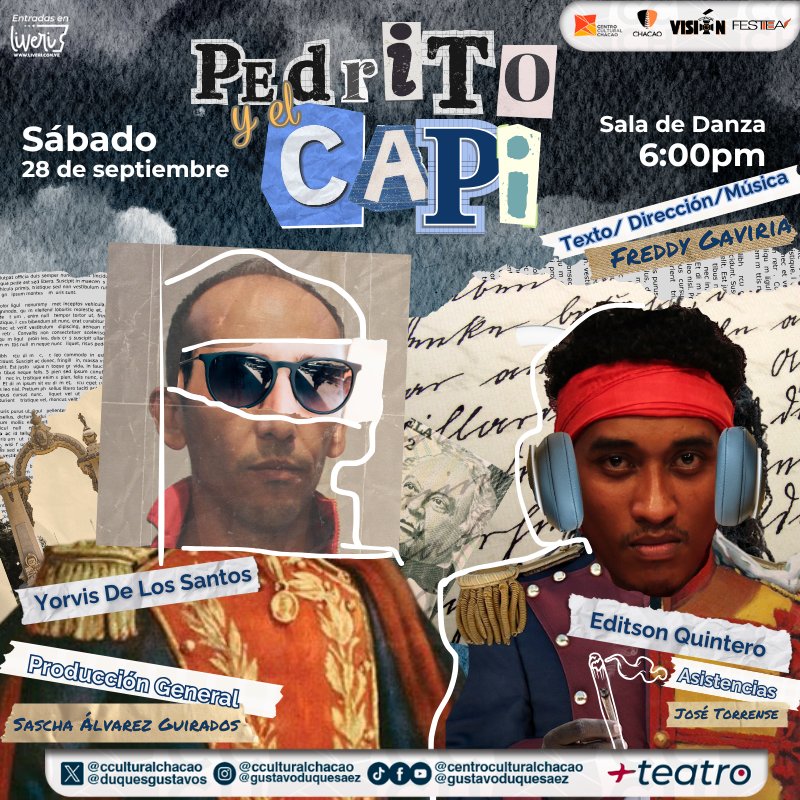 FESTEA's tweet photo. @Canal_Televen En esta primera semana de presentaciones de @FESTEA  podremos ver estas 3 propuestas escénicas en el @CculturalChacao Te esperamos del 27 al 29 de septiembre. https://t.co/Y5WZvdxU5H