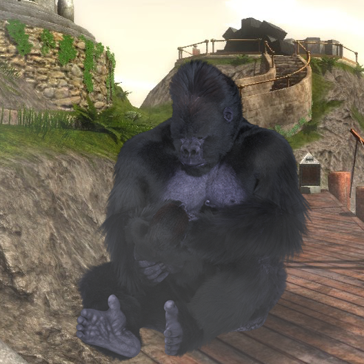 SalesforceFreak's tweet photo. @WZRDShip i'm going to live in a video game so come hang out on my cdrom, pal.  love, gorilla in the Myst https://t.co/5nCXpxtT7R
