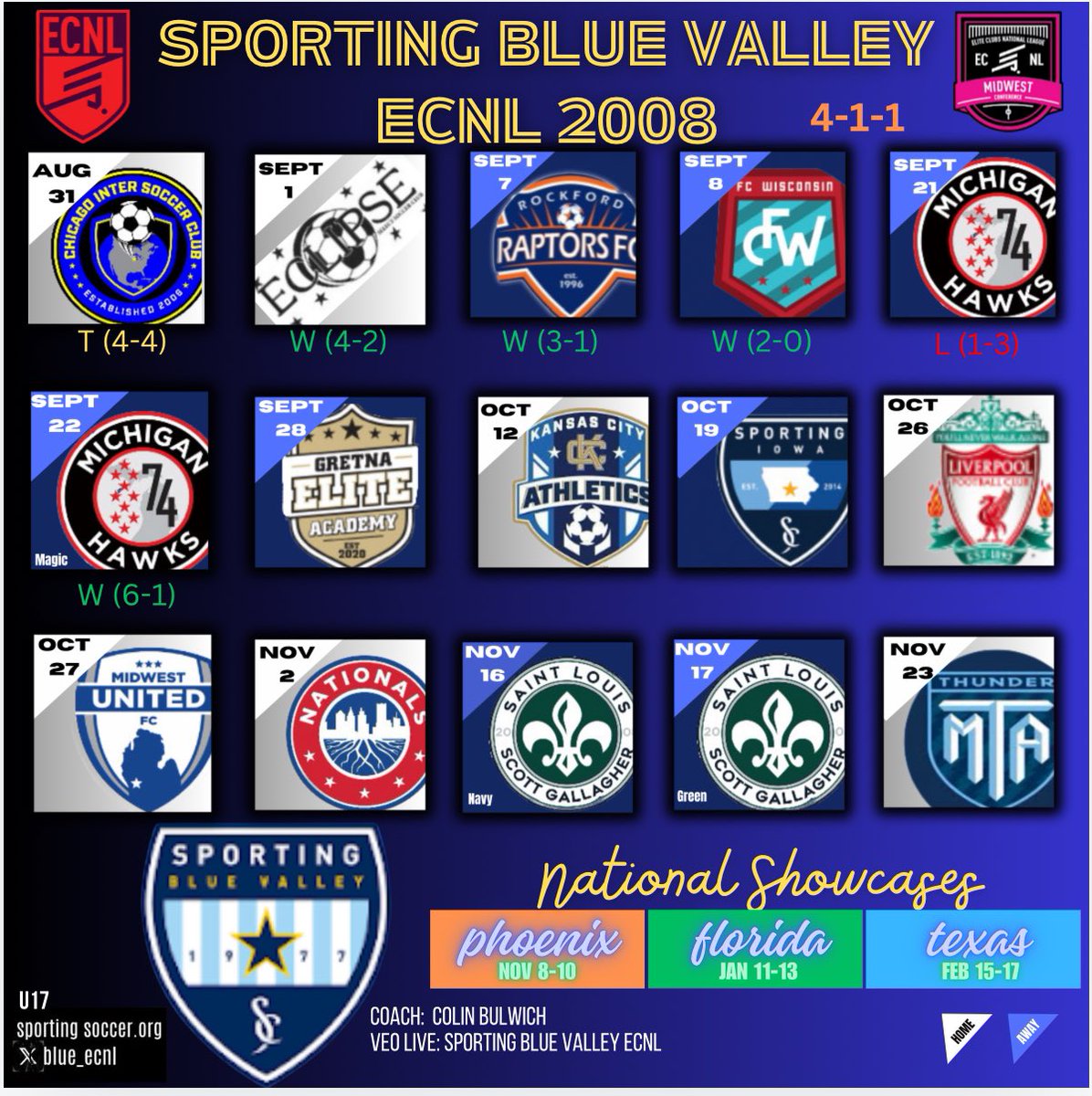 More great matches to come! 

2024-2025 Roster: canva.com/design/DAGQUej…

Veo Live: Sporting Blue Valley ECNL
veolive.page.link/DGGY