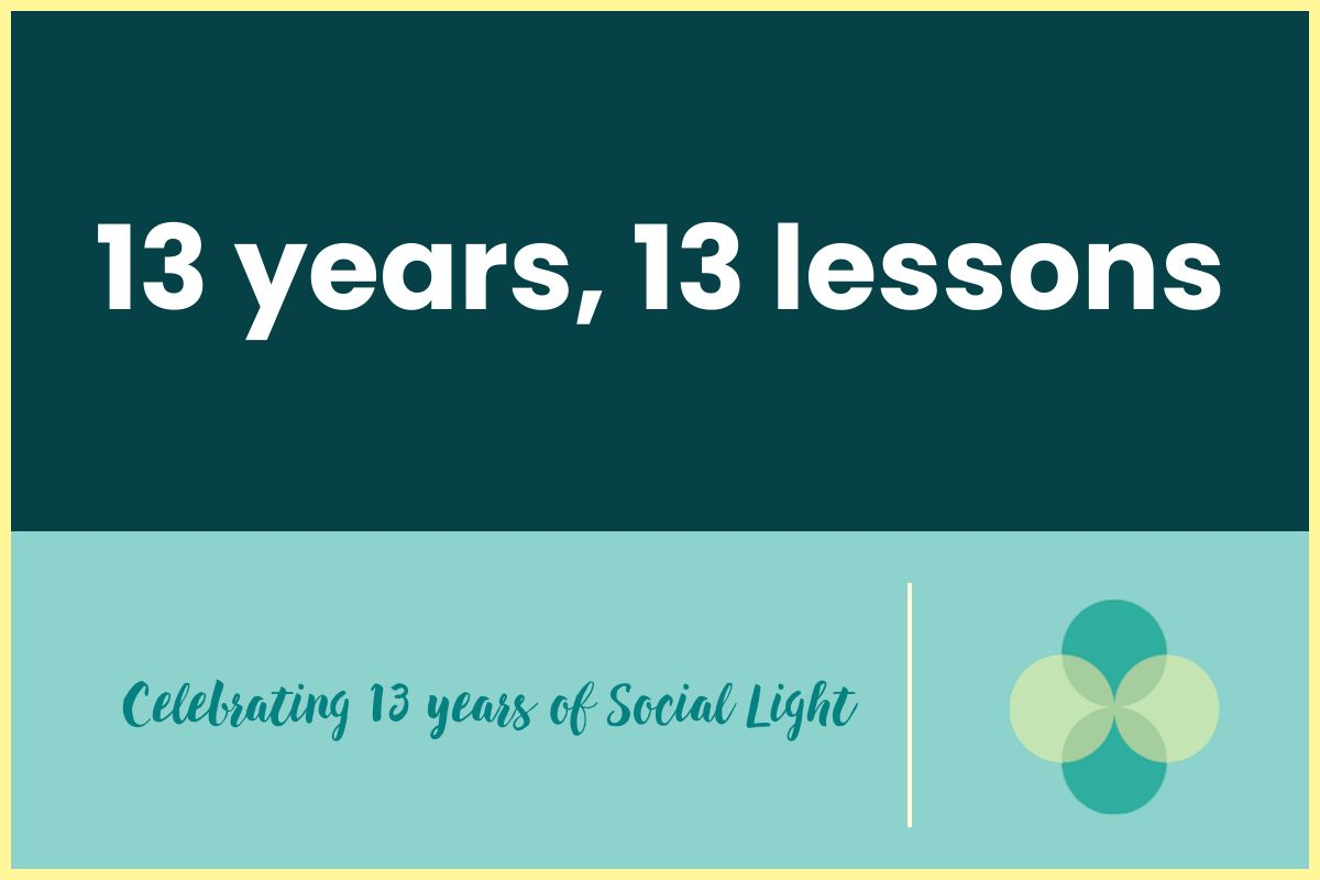 SocialLightLLC's tweet photo. It's our 13-year anniversary, and we’re celebrating by looking back at some of the top lessons we’ve learned in hopes that we’ll help other small business owners reach their own milestones. https://t.co/KuB66ntFrP https://t.co/JpzOQbZ3XM