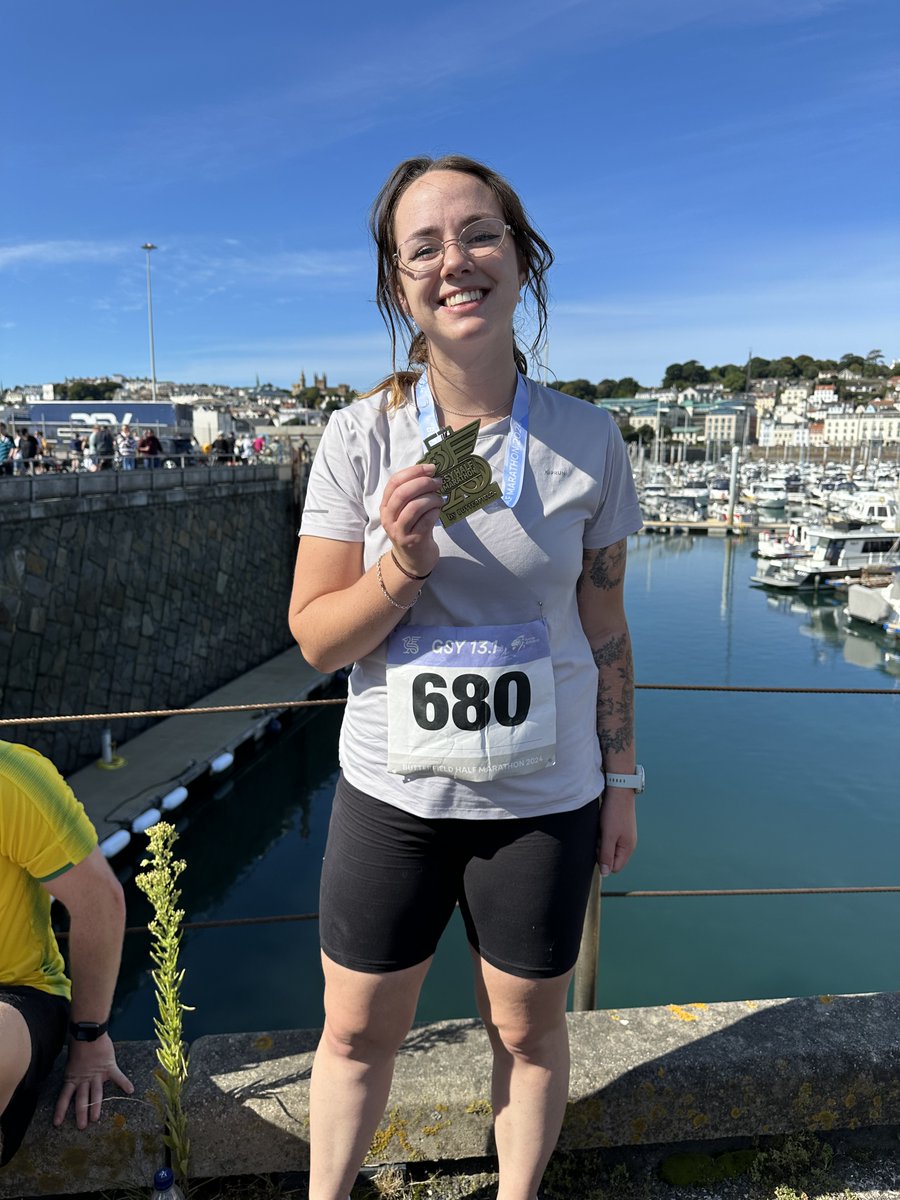 Congratulations - on 15th September Sophie took on not just her first half marathon but her cystic fibrosis, finishing in a very respectable time. 
facebook.com/CysticFibrosis… 
cysticfibrosis.org.uk