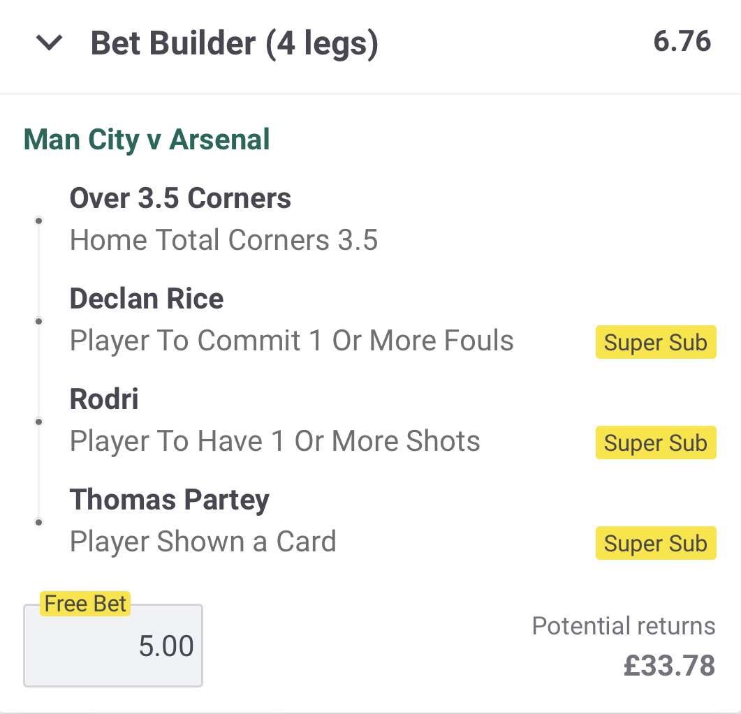 PelicanP1cks's tweet photo. It’s #GW5 and here’s the #WeeklyWager 🔥
A huge clash today in Manchester that will be decisive in the #PremierLeague. ⭐️
We’re expecting both teams to turn up today and a feisty encounter to take place, coming in at 6.76 this only needs a 5er to make your weekend. 🙏
#BackIt https://t.co/BUKgIs9LzU