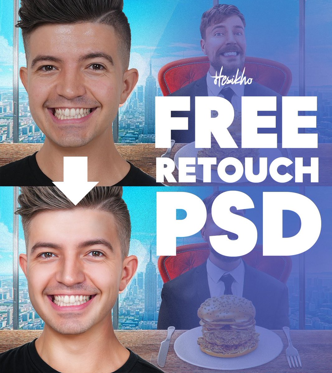 ‼️ ATTENTION ‼️

FREE 2024 RETOUCH PSD 
For my lovely followers ❤️ 

For getting the psd :
1: make sure to like and comment this post 
2: retweet 
3: follow <a href="/HesikhoGraphics/">Hesam</a> 

I will send 🥂
