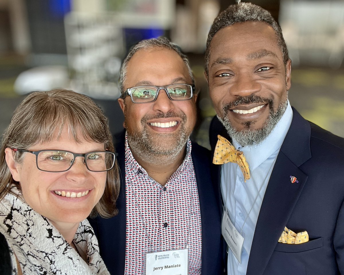 lynsonnenberg's tweet photo. @jobusar @ICREConf @ActuallyDrJ @ManiateJ @MKChan_RCPSC Missing one of the plenary speakers? For that photo, yes — but your presence was definitely present! 

Trust your travels back to home gave you time to reflect on the learning that was gleaned and the meaningful connections that were made at #ICRE2024. https://t.co/Muyf4fPETa