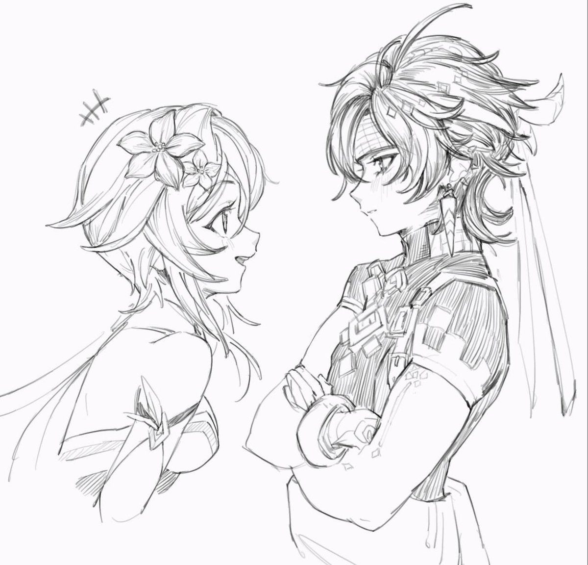 foxykirart's tweet image. kinich x lumine