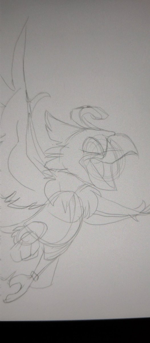 Aaaagh every time I nestle down to doodle pics, I keep getting interrupted! So here, have a never-finished sketch of Biyomon! 😤