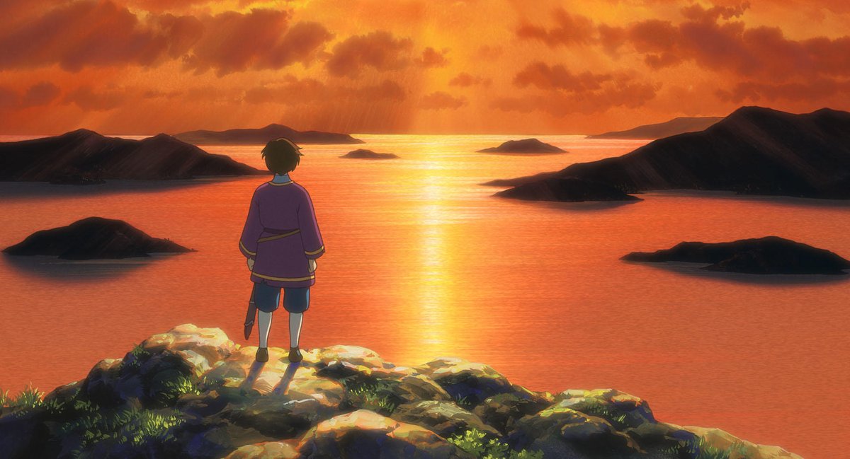 ghibli_world's tweet photo. ◎本日、9月22日は「#夕陽の日」です。

「秋分の日」でもあるため、先祖を敬い、亡くなった人を偲ぶ日であり、西陽を見てその美しさや奥深さを心に留めるのにふさわしい日との思いから制定されたそうです。 https://t.co/6DdHFtbAlm