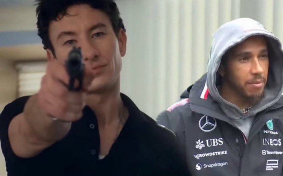 goatforty4's tweet photo. defending lewis hamilton from mercedes isn’t enough i need a gun https://t.co/oHj6cPKqSo