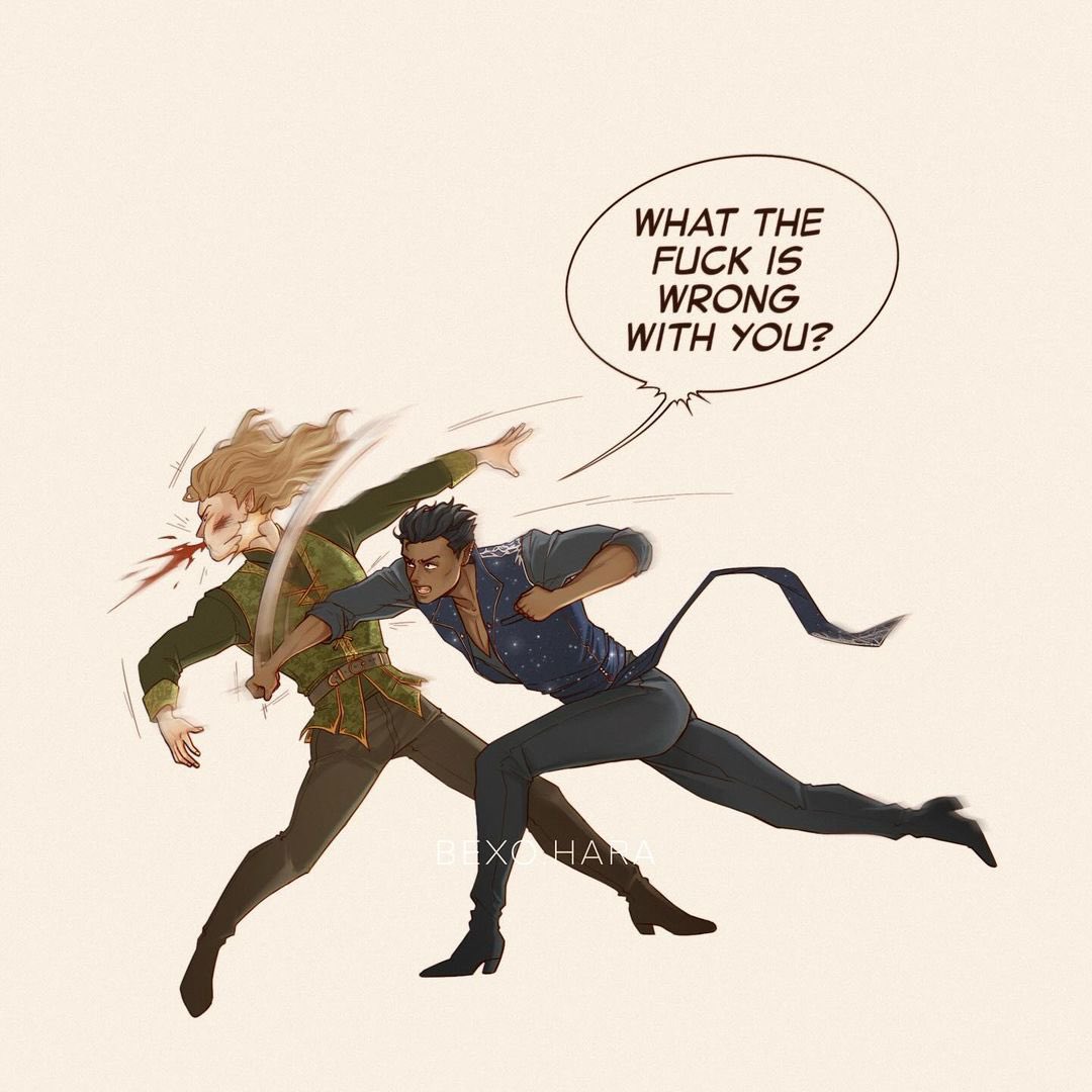 feysandmonth's tweet photo. “The king let out a low laugh as Tamlin stumbled. And went sprawling as Rhysand’s fist connected with his face.”

by bexo.hara https://t.co/5173KH14NR