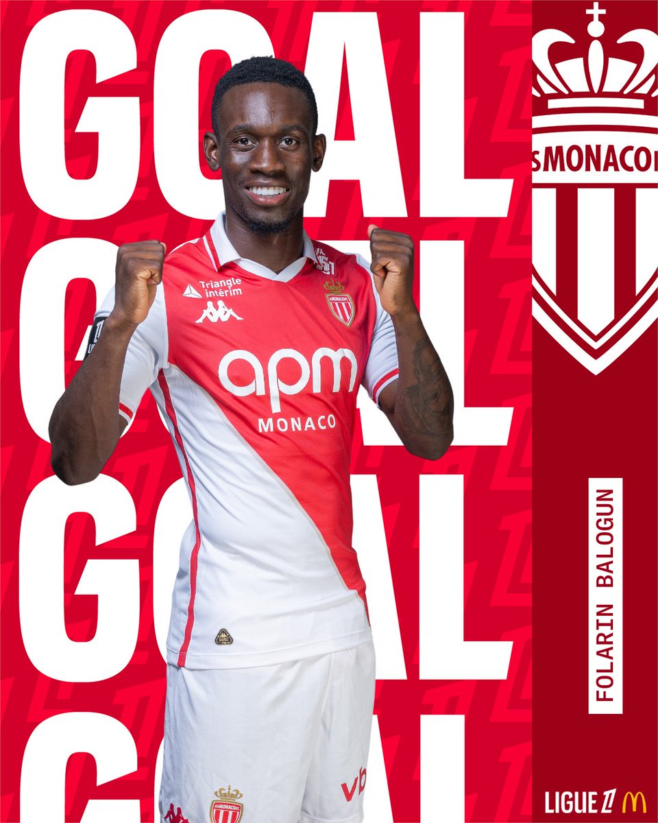 Ligue1's tweet image. BALOGUN IS BACK 🇺🇸⚽️

#ASMHAC (3-1)