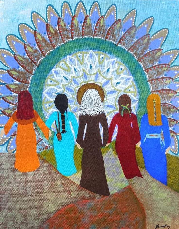 Fill your life with women that empower you , that help you believe in your magic and aid them to believe in their own exceptional power and their incredible magic too .
Women that believe in each other can survive anything ...
~ Nikita Gill ~
Artist Credit : Jeanne Fry