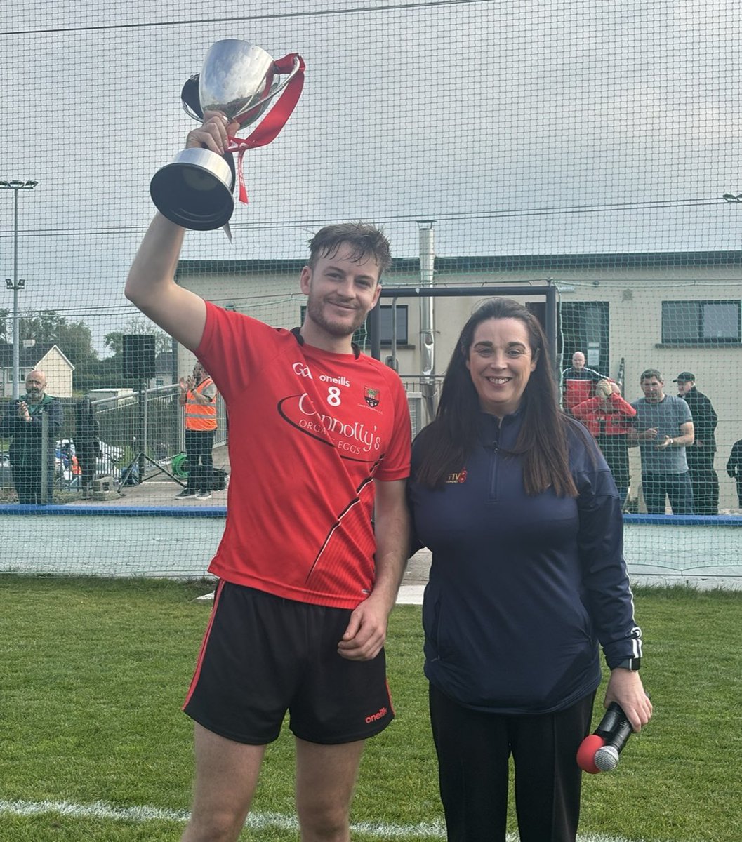 monaghangaa's tweet photo. 🏆Comhghairdeas mór @truaghgaels , the @amhurleys Junior Hurling Champions 2024! 
As per the Instagram prediction Conor lifted the cup. https://t.co/4RJa8LFZOX