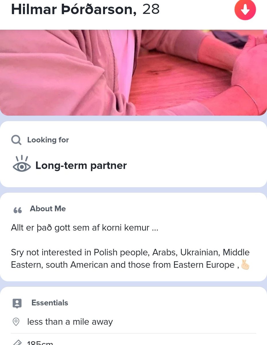 Íslenskir rasistar á Tinder 🧹