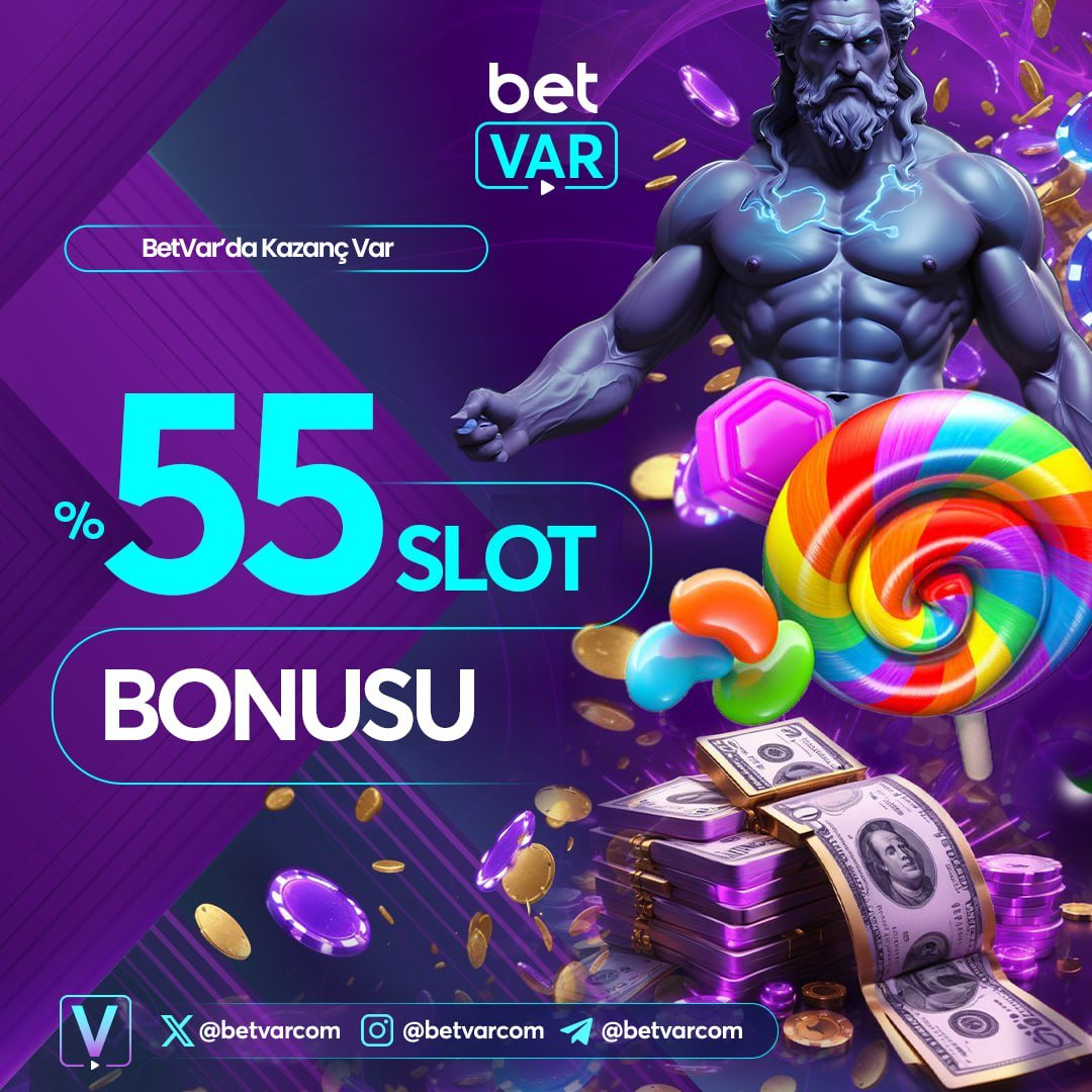 ⚡️%55 SLOT BONUSU⚡️

⭐️ En Yüksek Kazançlar #Betvar Slotlarında Seni Bekliyor!

✨ Hemen Bonusunu Al, Kazanmaya Başla !

✔️Kazancın Tek Adresi #BetVar

📱Kazanmak İçin Hemen Tıkla ; t2m.io/betvargiris