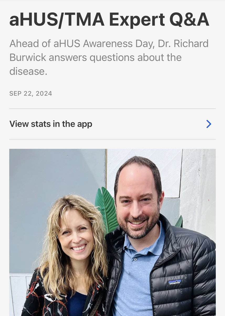 Ahead of aHUS awareness day this Tuesday, I am happy to collab on a q&amp;a in my Rare Disease Girl substack with an expert on the disease <a href="/RichardBurwick/">Richard Burwick, MD, MPH</a> ! taylorcoffman.substack.com/p/ahustma-expe… #TMA #ahus #complement #hematology #nephrology #raredisease