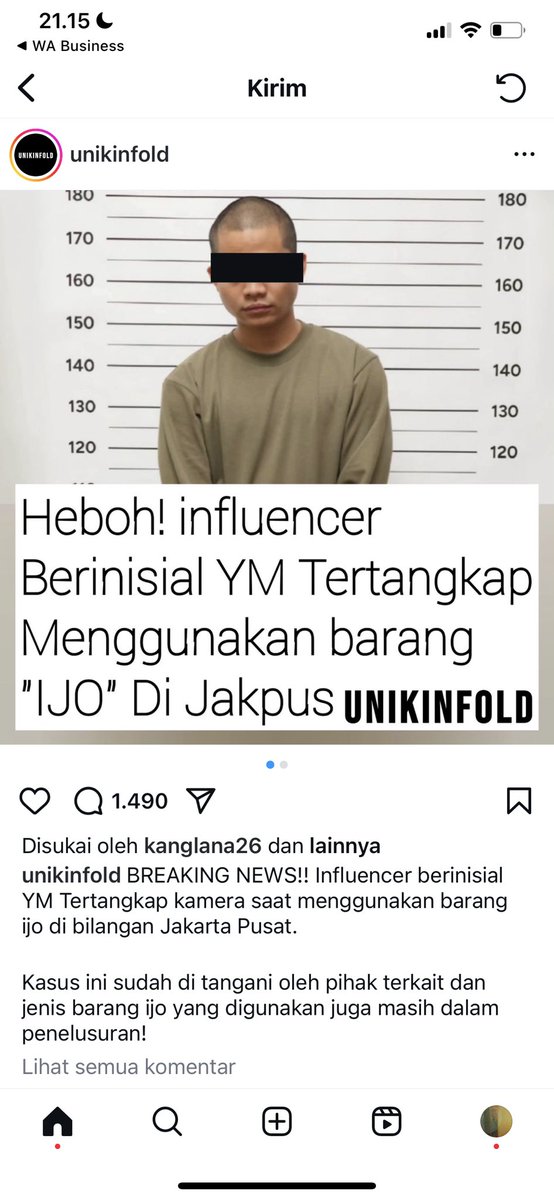 sosmedkeras's tweet photo. Influencer berinisial YM yang diamankan Kamis lalu karena menggunakan barang ijo, akhirnya buka suara terkait barang ijo yang membuat kasusnya viral beberapa hari lalu. https://t.co/zy424VmEfo