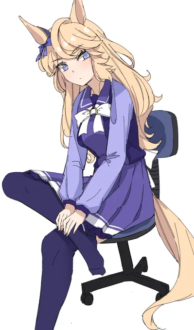 シチーさん練習絵#ウマ娘#ゴールドシチー 