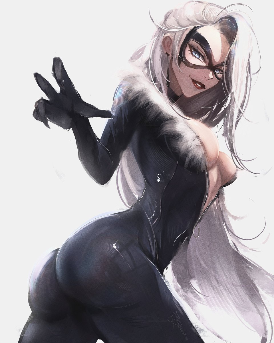 Shiszukaa's tweet photo. Black Cat Spiderman https://t.co/ksTNa6qoOc