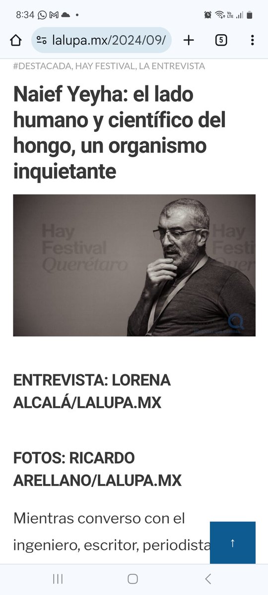 ¡Amo despertar con el aroma del café y de una nota recién publicada en <a href="/EnLaLupaQro/">lalupa.mx</a>!
Sigan este enlace 👇🏽para leer toda la entrevista que realicé a <a href="/nyehya/">Naief Yehya</a> en el marco del <a href="/hayfestival_esp/">Hay Festival Esp</a> 

lalupa.mx/2024/09/22/nai…