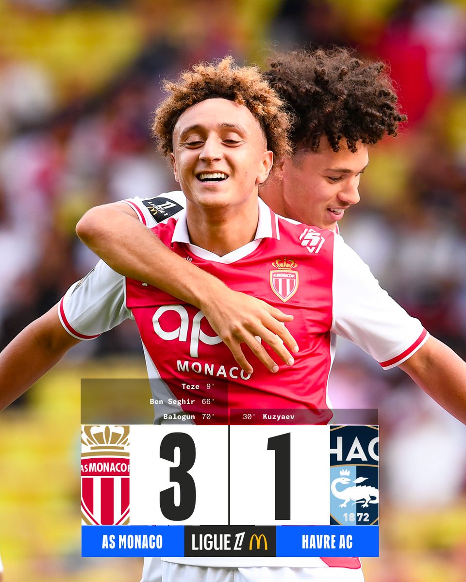 Ligue1's tweet image. Les princes de Monaco 👑 

#ASMHAC