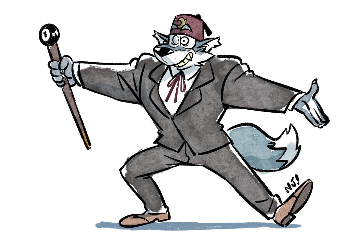 79njay's tweet photo. Been seeing people draw him. 
And the first thing he does after being a werewolf is selling himself out to charge more money! https://t.co/U5BaV0ViFT