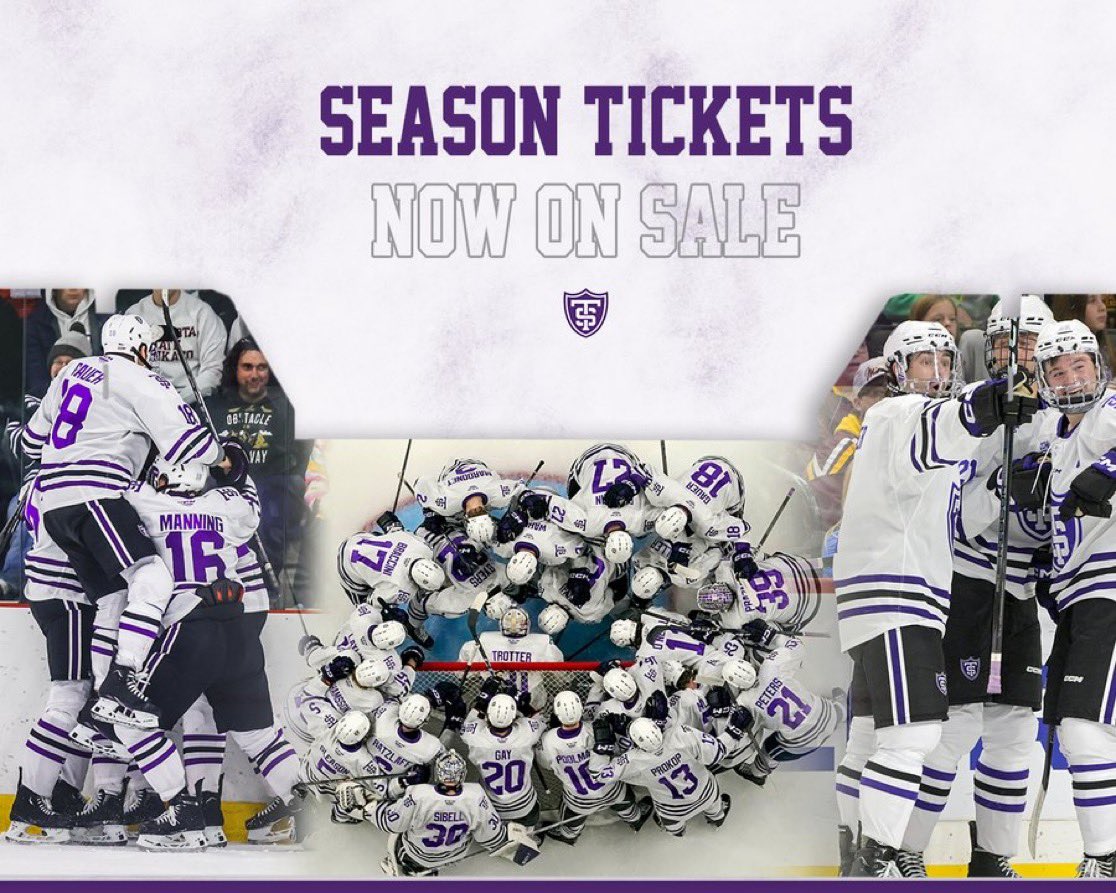 2 weeks from today we open the <a href="/TommieMHockey/">St. Thomas Men’s Hockey</a> season!

GET SEASON TICKETS NOW‼️

☑️ 17 home games
☑️Great in-state matchups vs. Minnesota State, Bemidji State, St. Cloud State
☑️ D1 college hockey for less than $16/game

🎟️tinyurl.com/bde93bfm

#RollToms | #FidesInFratrem