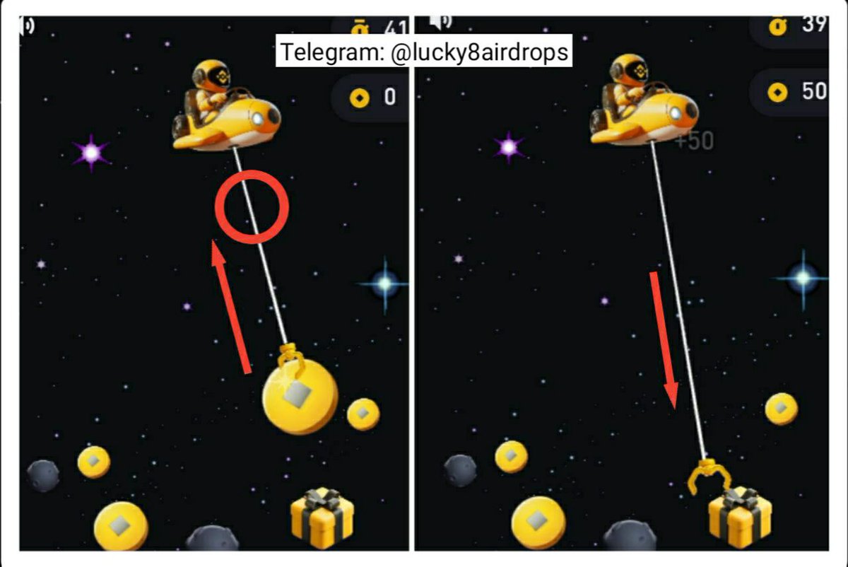 lucky8guy's tweet photo. 🔥TIP: When the clamp in #Moonbix returns and reach the circle, immediately press the screen so you can save time to catch the item behind/near the previous catch.

✅Proper timing and practice will give you great benefits in the long run😉

👉Play here:
https://t.co/aPTnl3QCFw https://t.co/S26HWmEQto