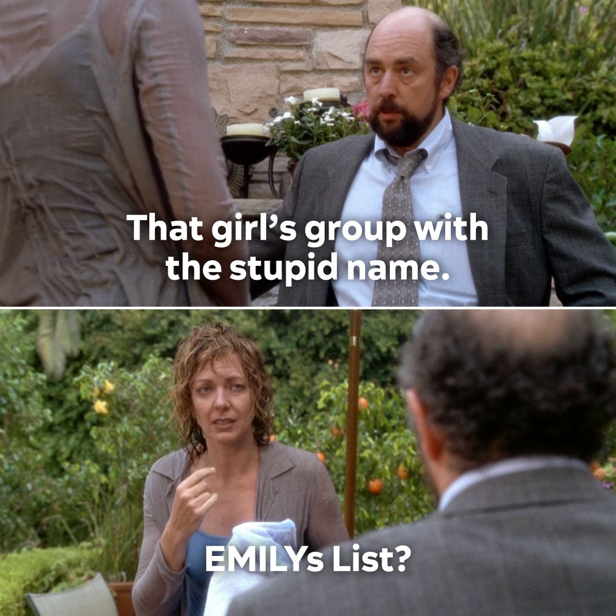 emilyslist's tweet photo. Happy 25th anniversary to The West Wing! 

Love, “that girl’s group with a stupid name” 😉❤️

📺: The West Wing x HBO https://t.co/EweTKtJEnt