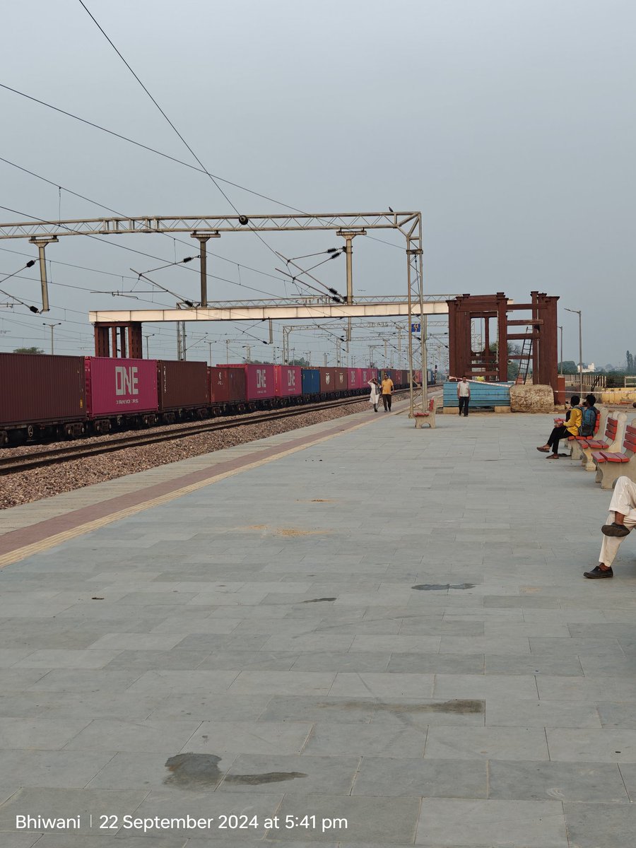 Railway foot over bridge at Bhiwani city railway station