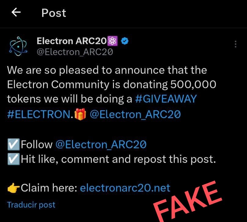 Electron Arc-20 (₿itcoin) ⚛️ tweet media