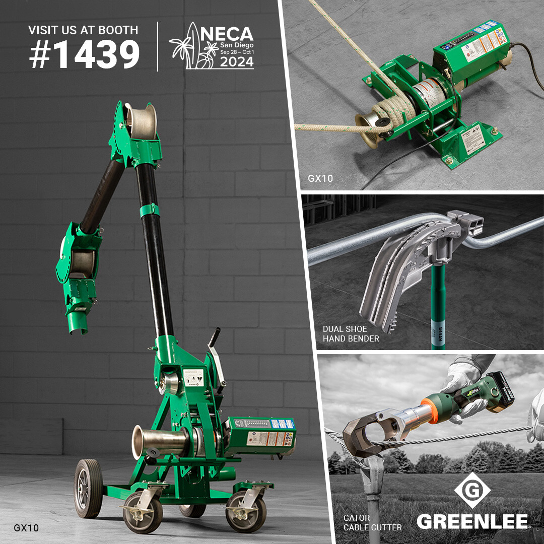 necanet's tweet image. Visit Greenlee’s Booth (#1439) at #NECASanDiego24 this year to see demos of its newest Tugger, as well as many other innovative electrical tools.

Learn more at: hubs.ly/Q02Q7HS10 
 
#GreenleeTools #Greenlee