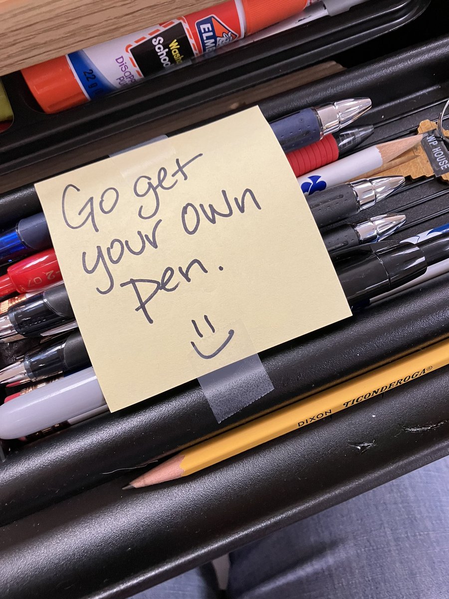 MamaSweetpea's tweet photo. My desk drawer while I’m on vacation. #ChurchLadyProblems https://t.co/gmKaFOjSK0