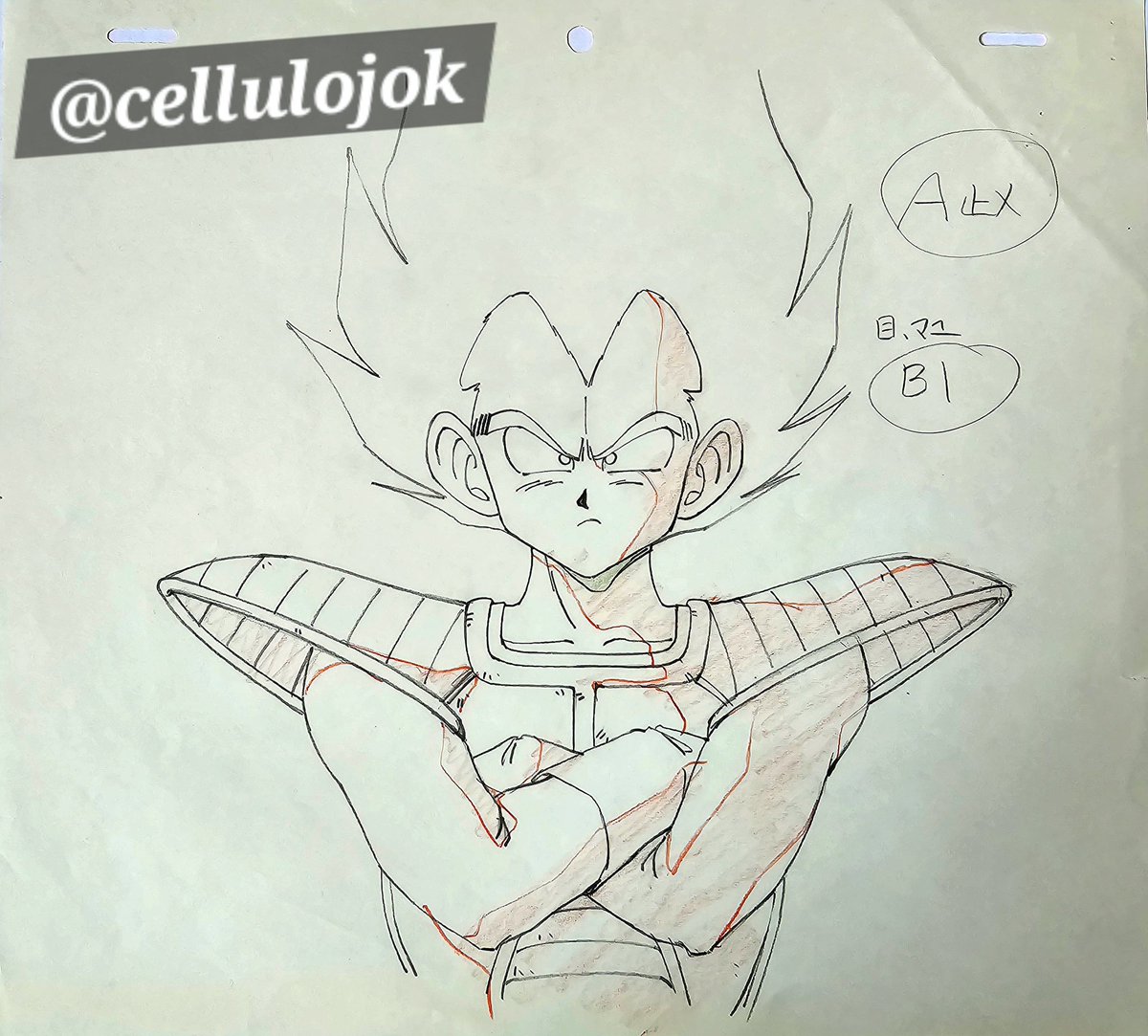 jokerulz's tweet photo. @datwerg , you are probably the only one who can find the answer. Who drew this wonderful genga that Ebisawa absolutely destroyed in his correction ? Thanks :) https://t.co/EeuDqlblwf