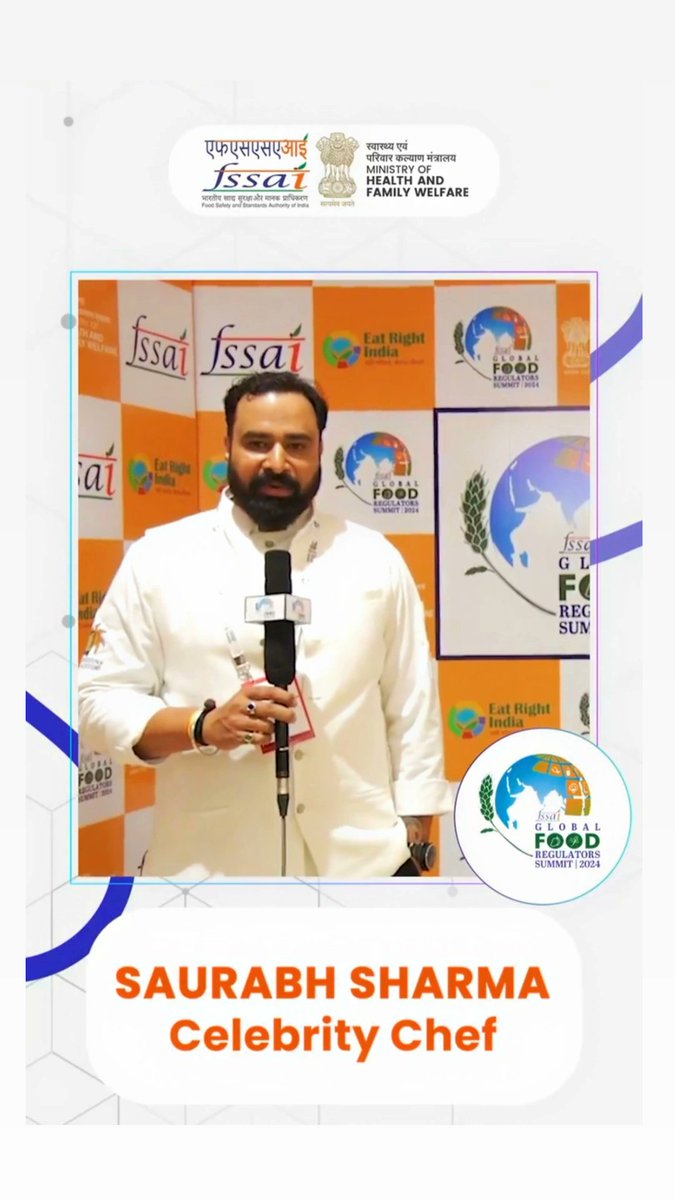 saurabh_chef's tweet photo. Big day of my life...
Coming again with another cookery show with chef @ranveerbrar and chef Rakesh Sethi
This time we three are coming with the treasure of health The millet "श्री अन्न". "Flavours of Shree Aann" @IFSSAI. 
Today the launch was done by the honorable @JPNadda ji https://t.co/rlrLBNAFbH