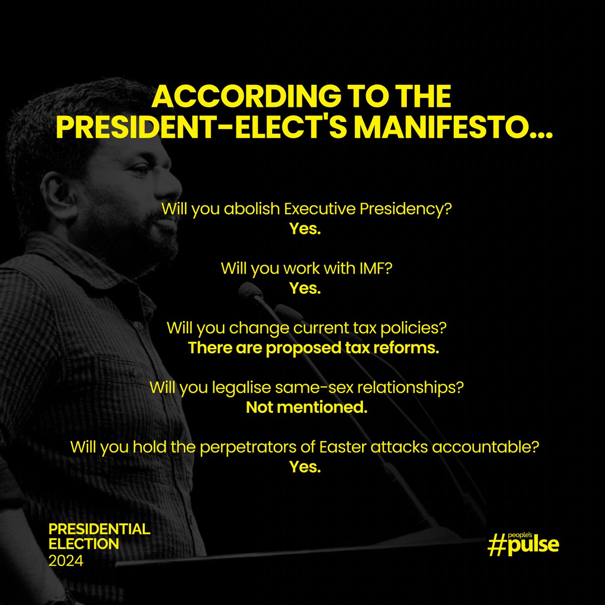 pulse_lk's tweet photo. Here's a refresher on what our incoming President stands for!
#pulse #pulselk #pulsesrilanka #livingit #lka #srilanka #peoplespulse #presidentialelection2024 #PresPollSL https://t.co/ld9dZ53x3n