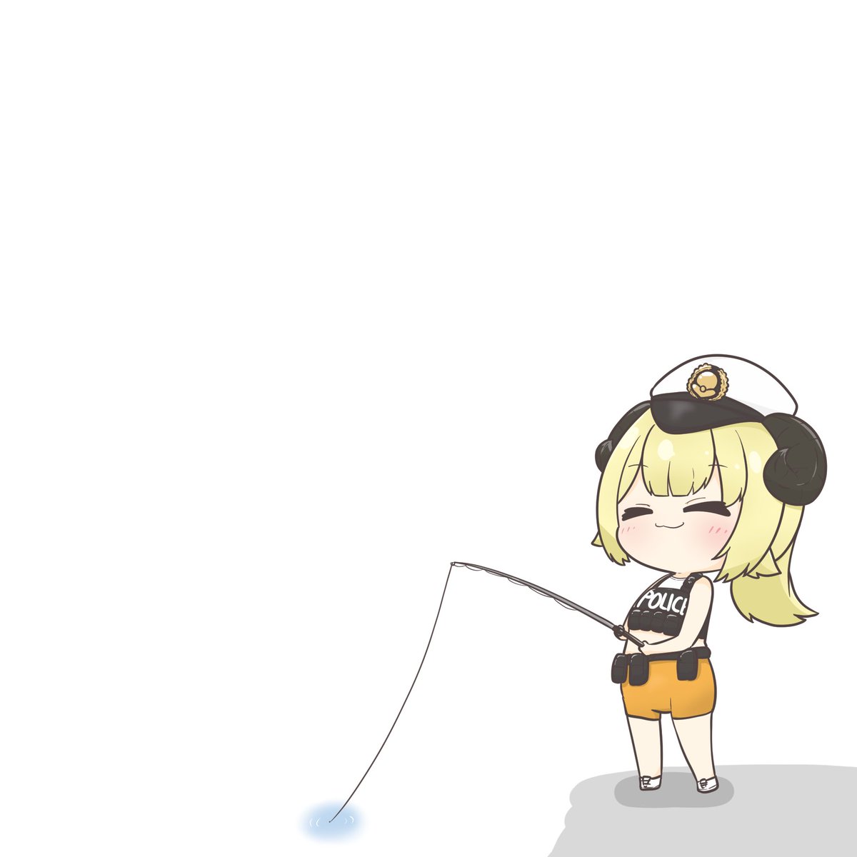 角巻わため 「釣巻わため#つのまきあーと 」|くろけんのイラスト