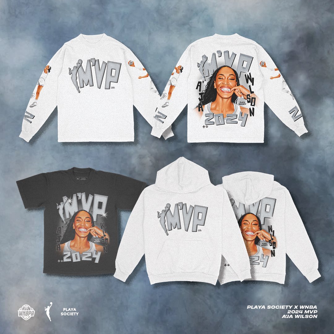 Playa_Society's tweet image. The M’VP Collection just dropped: playasociety.com/collections/20…

We love you A’ja Wilson ✨🙌🏾
