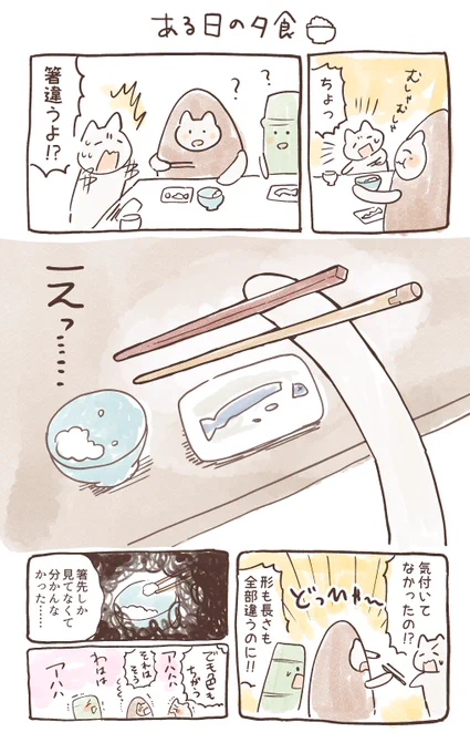 たけのこねこ日記 半分くらい食べた後に気づいた 