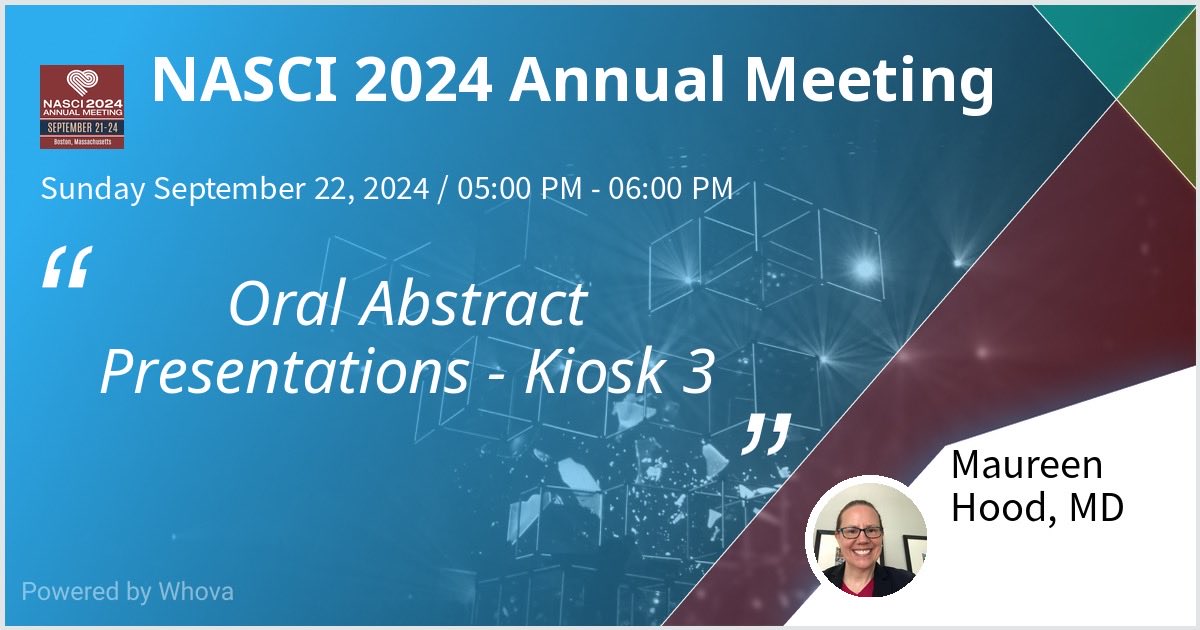 NASCI 2024 in Boston, @NASCI24
Poster session tonight!