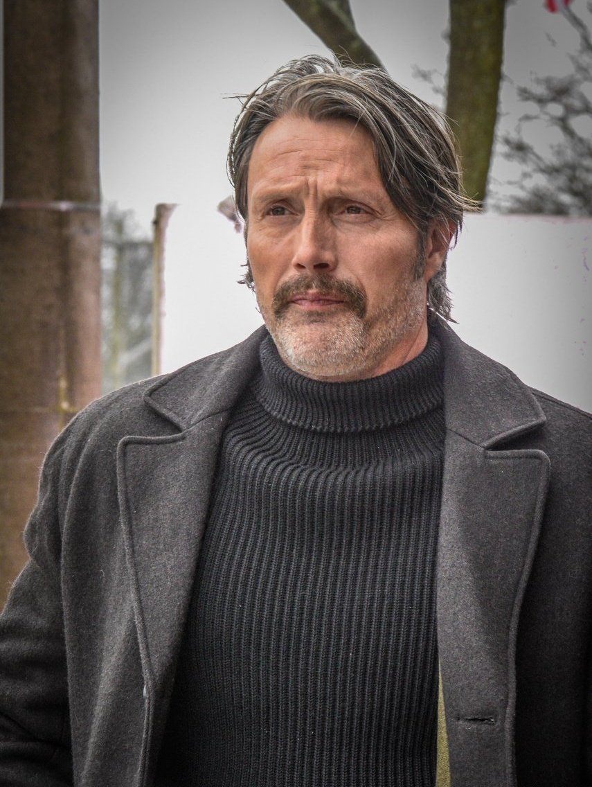 noforts's tweet photo. Mads Mikkelsen on set 'Polar' Ontario, 2018 https://t.co/FqSiVixEnr