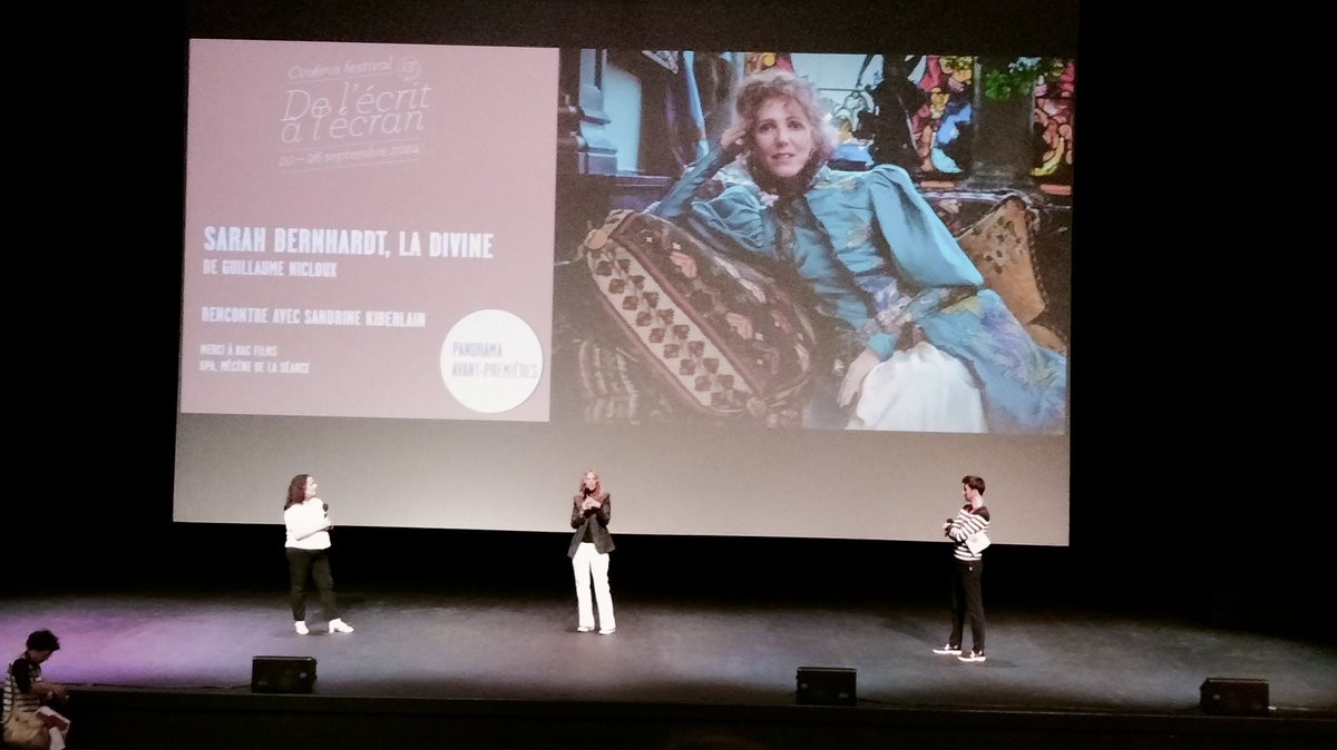Aux antipodes d’un « biopic » traditionnel, Guillaume nicloux avec  Sarah Bernhardt, la divine se concentre sur deux épisodes clés, mais méconnus, de la vie de la tragédienne..et Sandrine kiberlain est immense comme souvent  <a href="/delecritalecran/">Festival De l'écrit à l'écran</a>
